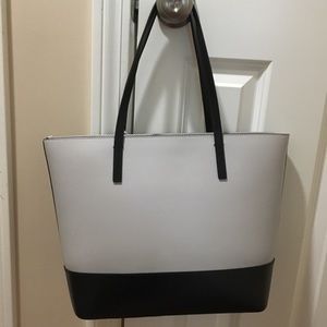 KATE SPADE TWO TONED PURSE: GRAY AND BLACK